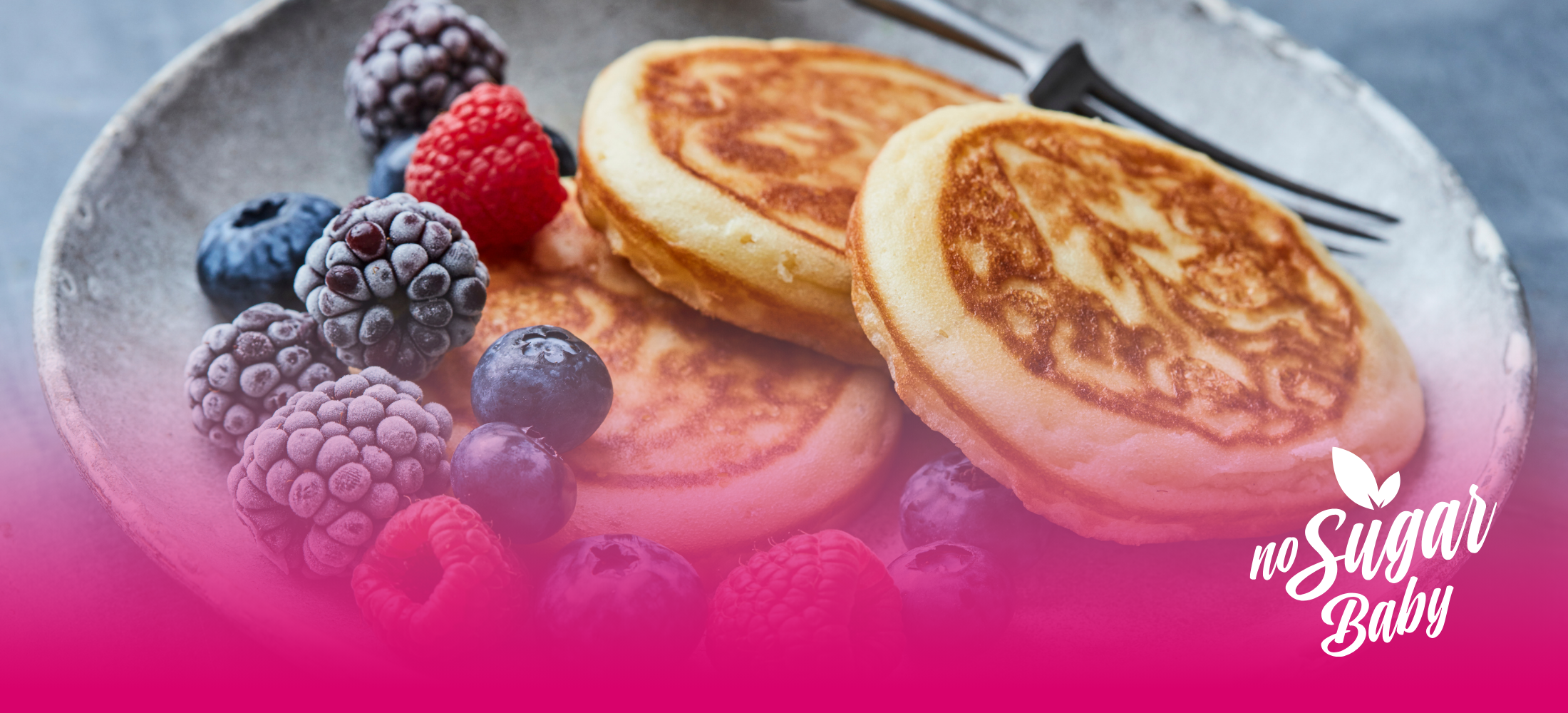 zuckerfreie Pancakes mit Beeren